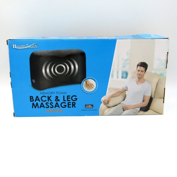 Health Touch Memory Foam Vibrating BACK & LEG MASSAGER Brand New Batteries Incl. - Picture 3 of 12